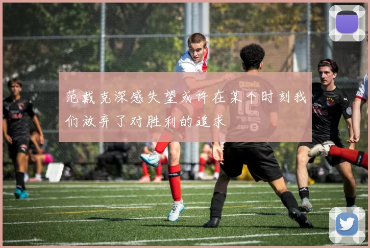 范戴克深感失望或许在某个时刻我们放弃了对胜利的追求